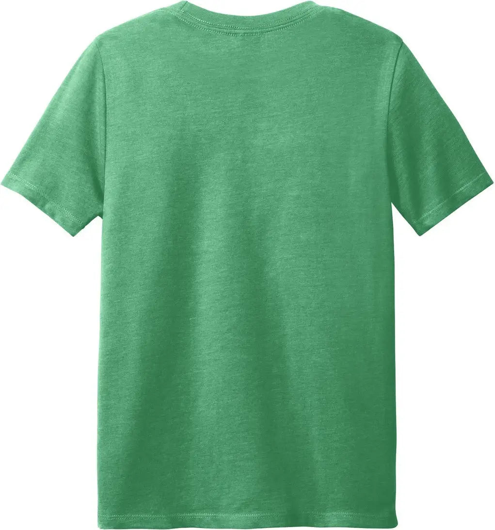 District Dt108y Youth Perfect Blend Cvc Tee - Heathered Kelly Green - Xs