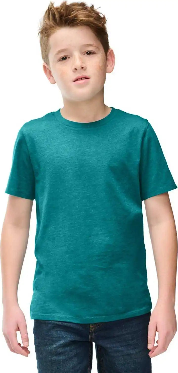 District Dt108y Youth Perfect Blend Cvc Tee - Htdteal