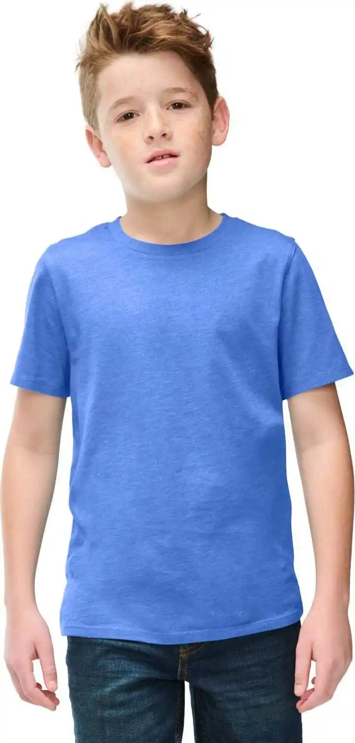 District Dt108y Youth Perfect Blend Cvc Tee Htrdroyal