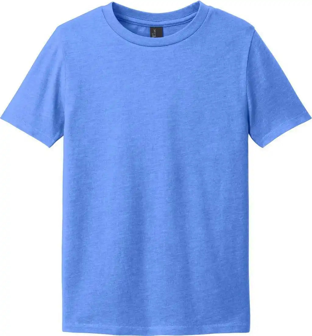District Dt108y Youth Perfect Blend Cvc Tee Htrdroyal