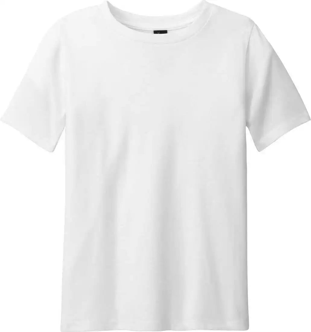 District Dt108y Youth Perfect Blend Cvc Tee - White