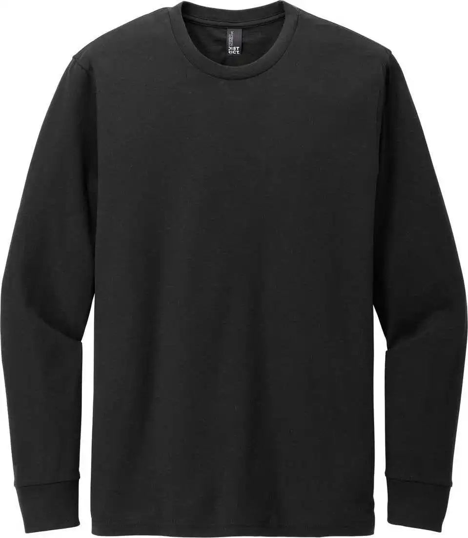 District Dt109 Perfect Blend Cvc Long Sleeve Tee - Black