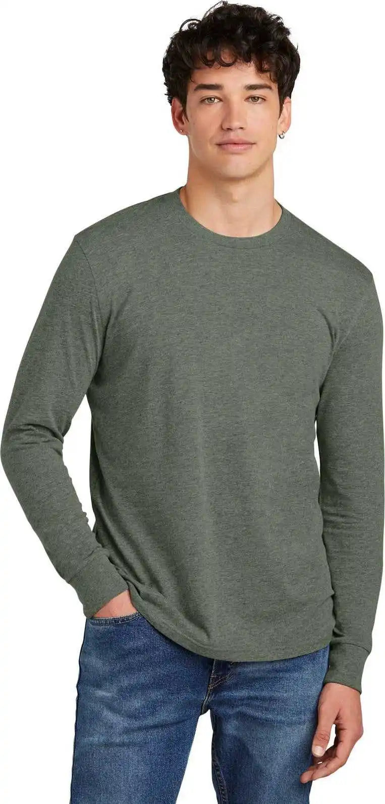 District Dt109 Perfect Blend Cvc Long Sleeve Tee - Htdolive