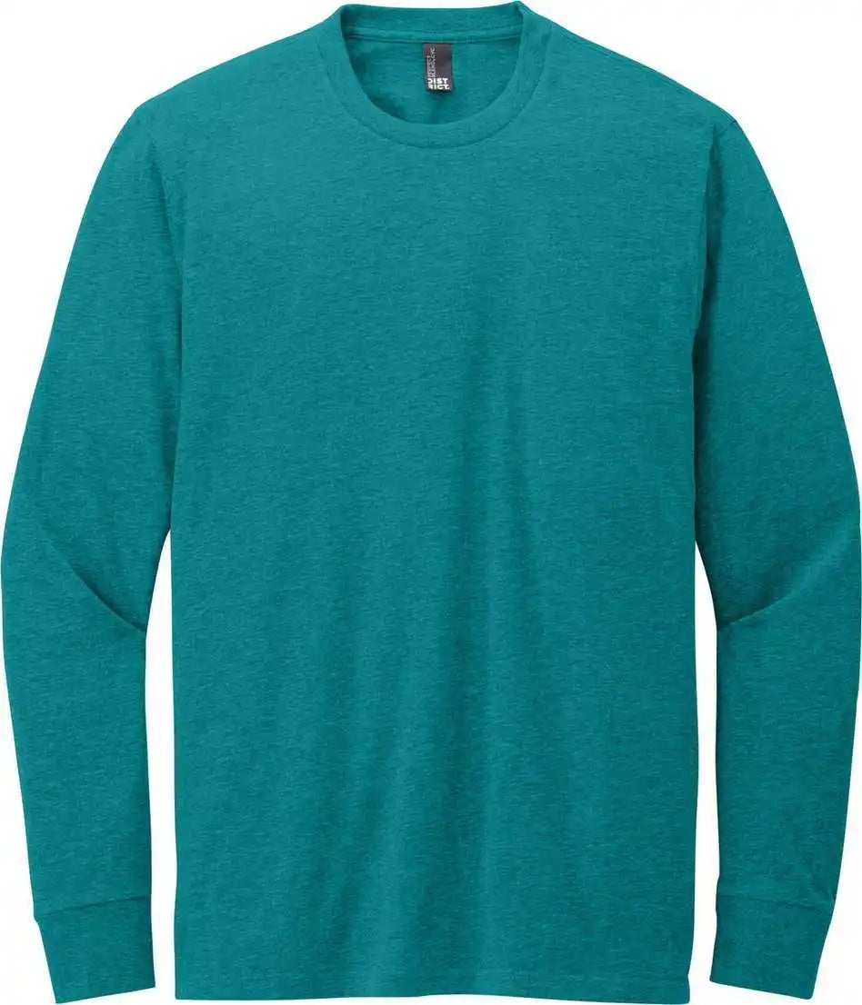 District Dt109 Perfect Blend Cvc Long Sleeve Tee - Htdteal