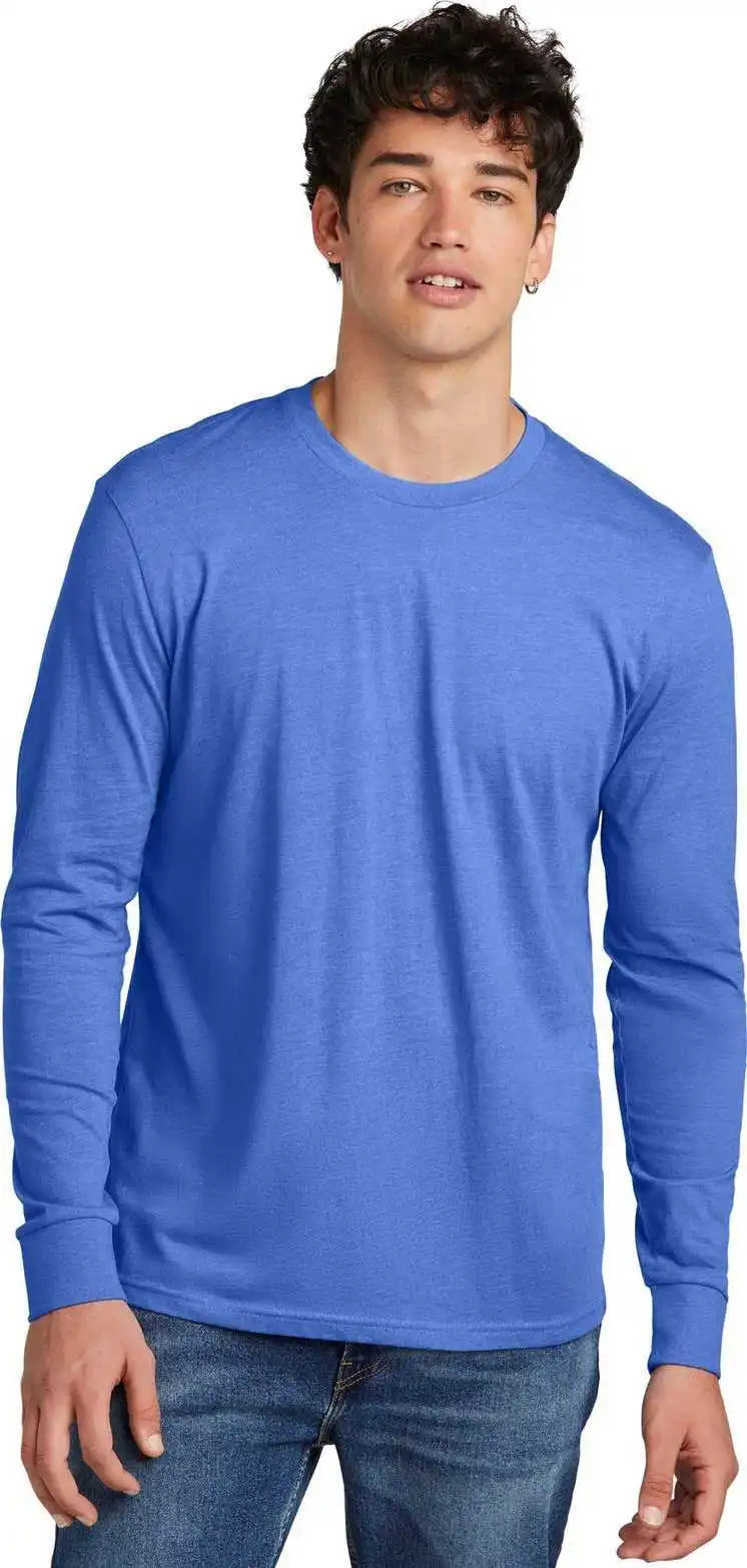 District Dt109 Perfect Blend Cvc Long Sleeve Tee Htrdroyal