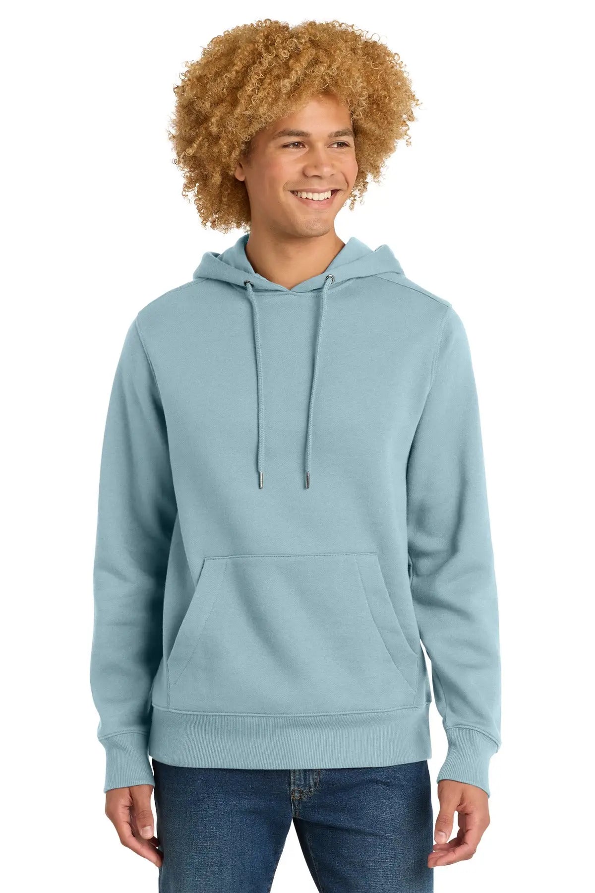 District Dt1101 Perfect Weight Fleece Hoodie - Blue Fog