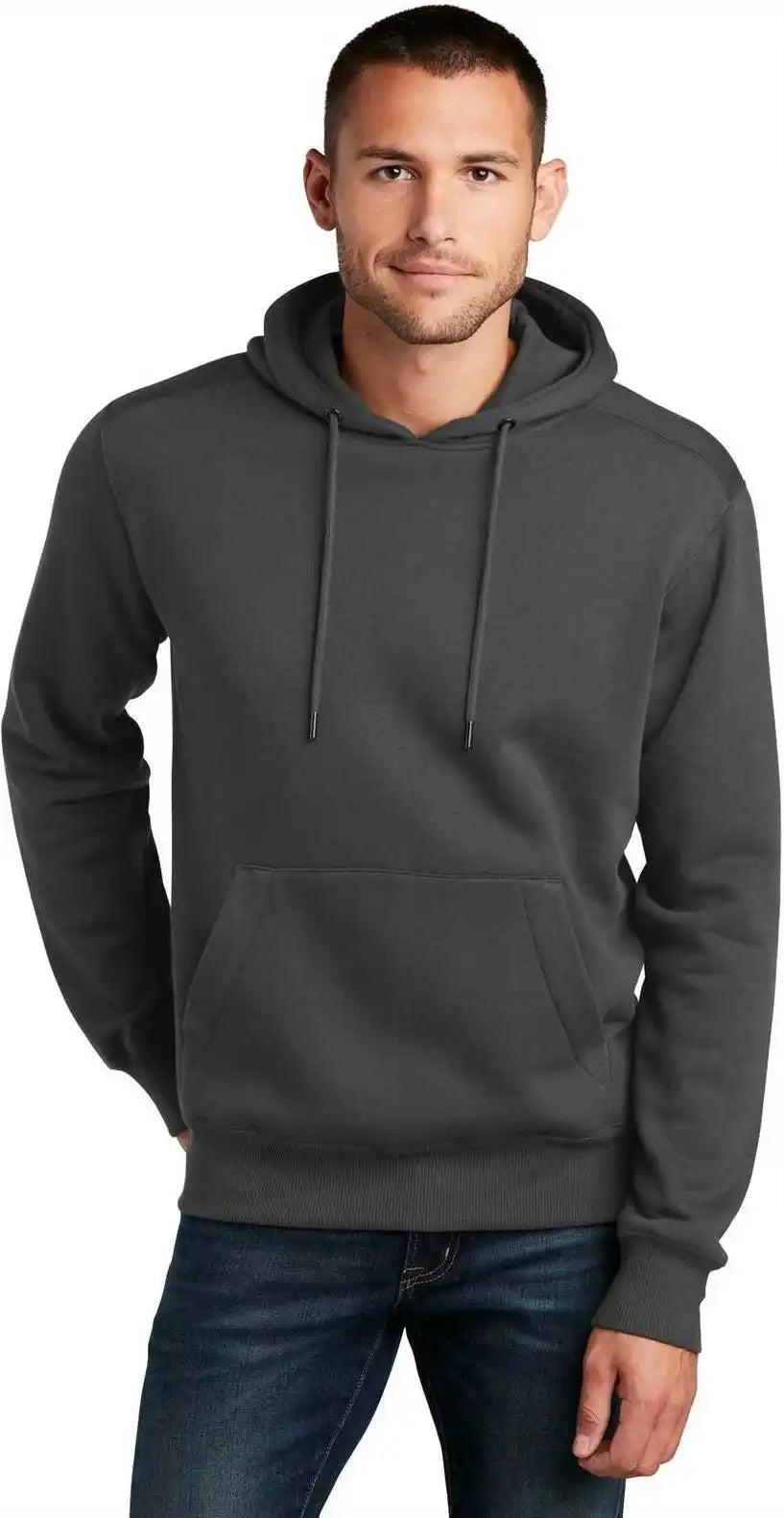 District Dt1101 Perfect Weight Fleece Hoodie - Charcoal