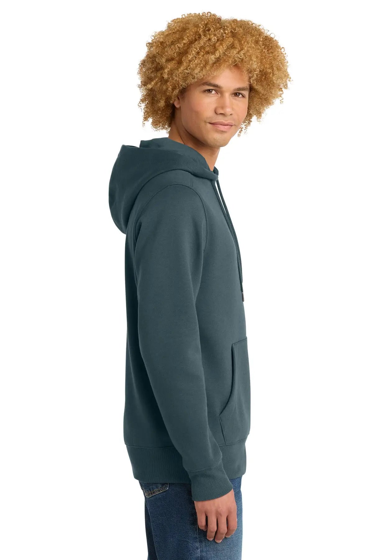 District Dt1101 Perfect Weight Fleece Hoodie - Deep Steel Blue