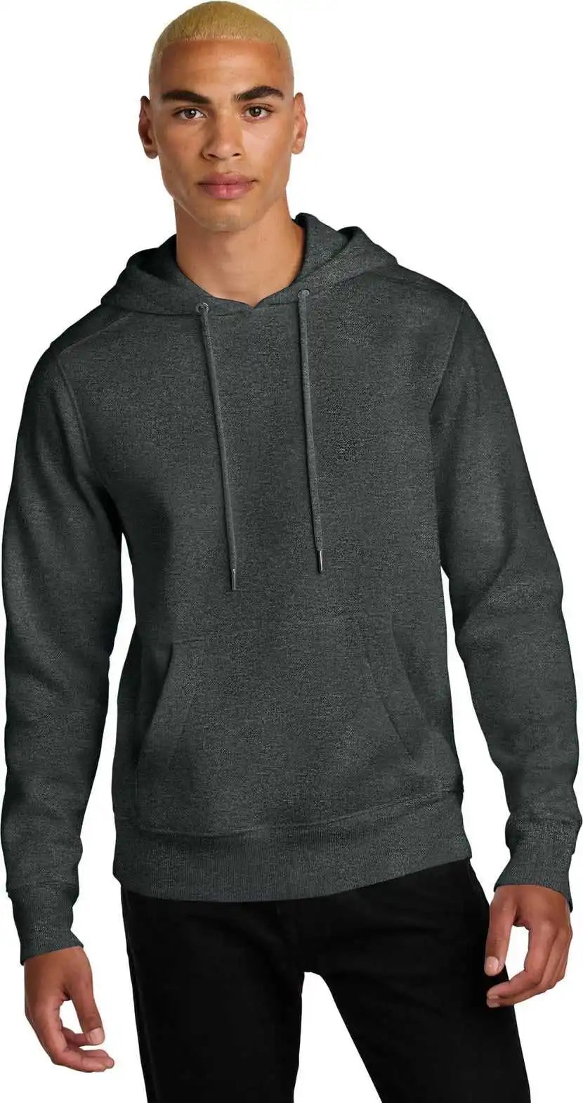 District Dt1101 Perfect Weight Fleece Hoodie - Heathered Charcoal