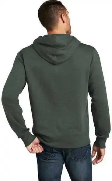 District Dt1101 Perfect Weight Fleece Hoodie - Heathered Forest Green