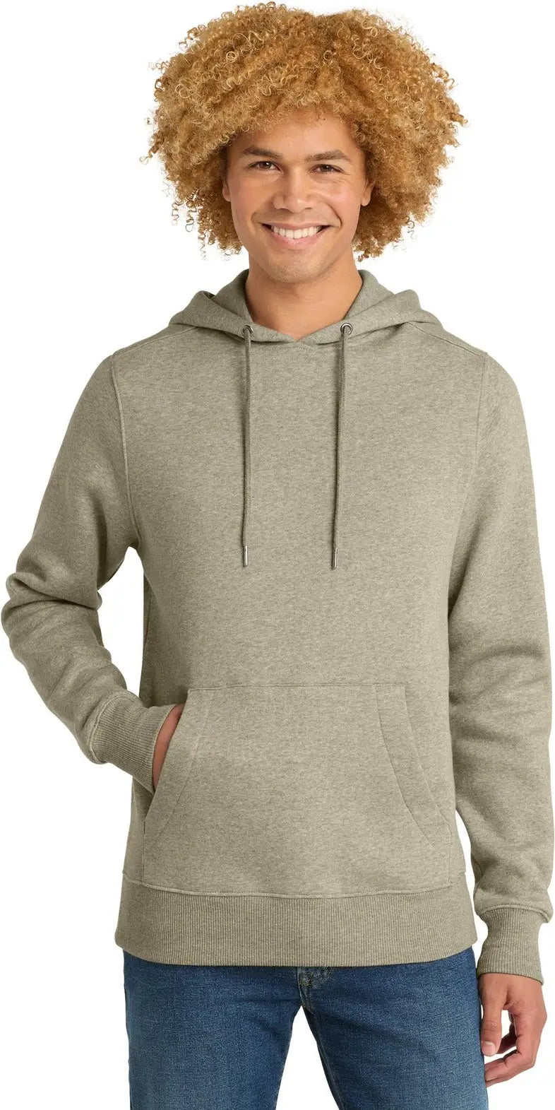 District Dt1101 Perfect Weight Fleece Hoodie - Heathered Latte
