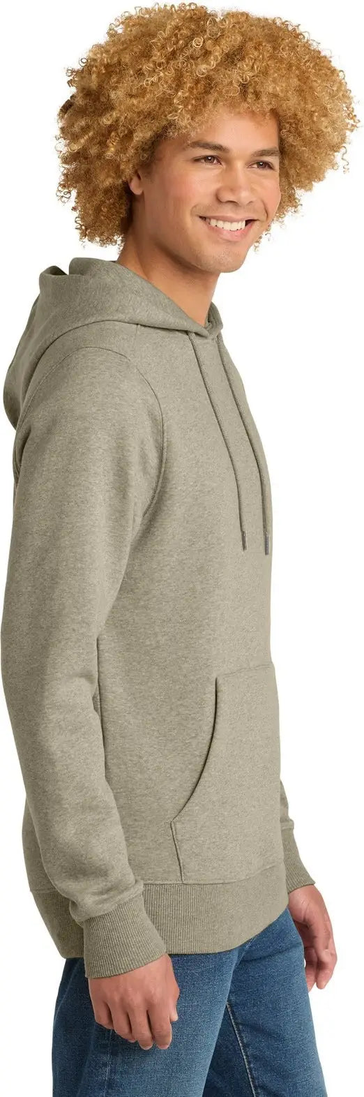 District Dt1101 Perfect Weight Fleece Hoodie - Heathered Latte