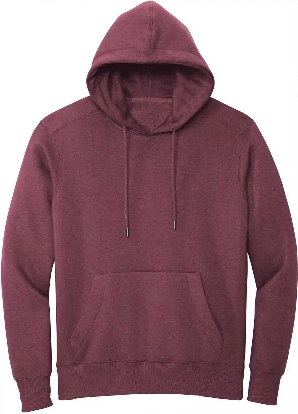 District Dt1101 Perfect Weight Fleece Hoodie - Heathered Loganberry