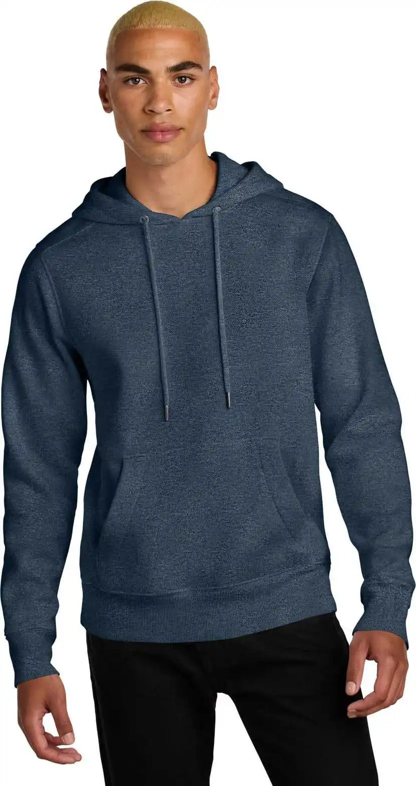 District Dt1101 Perfect Weight Fleece Hoodie - Heathered Navy