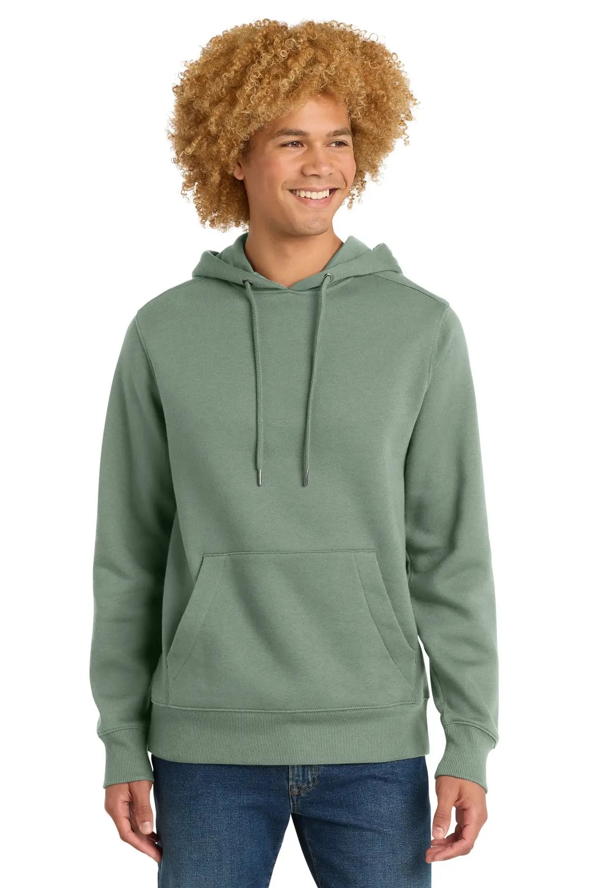 District Dt1101 Perfect Weight Fleece Hoodie - Laurel Green