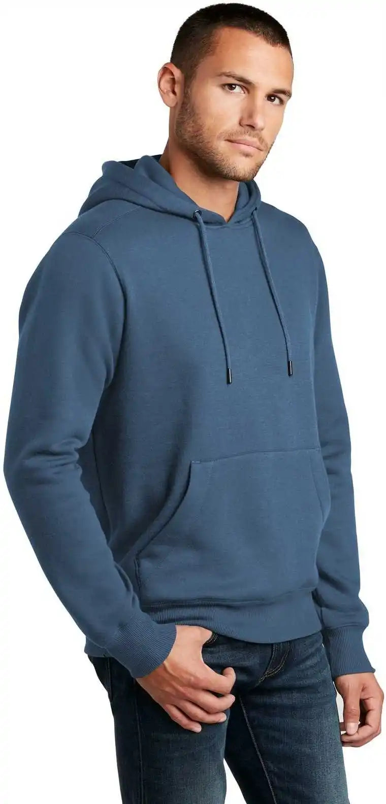 District Dt1101 Perfect Weight Fleece Hoodie - Maritime Blue
