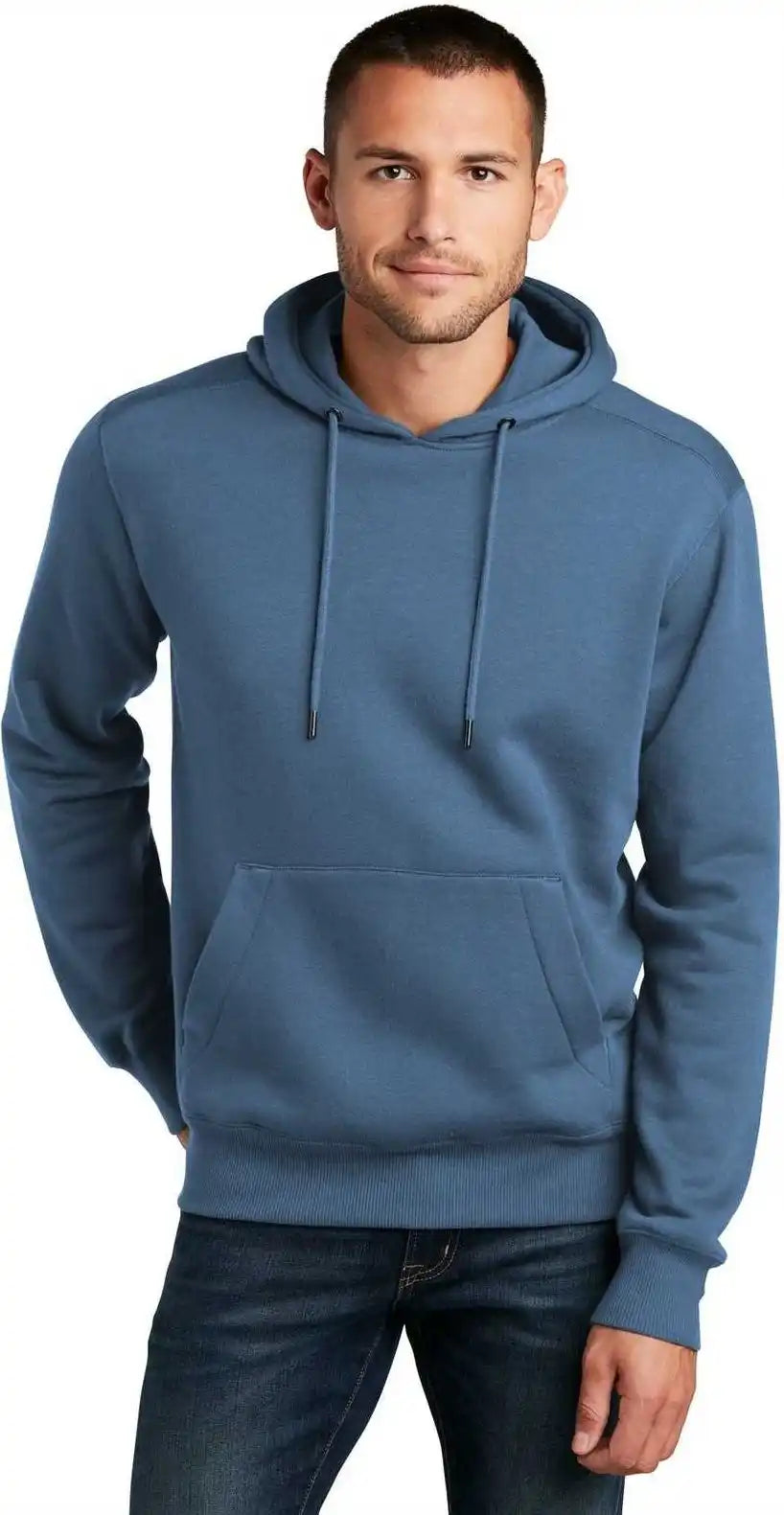 District Dt1101 Perfect Weight Fleece Hoodie - Maritime Blue
