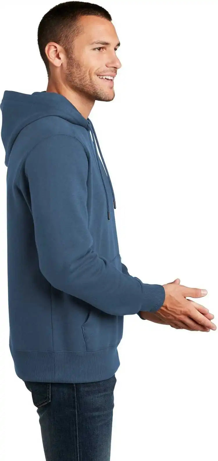 District Dt1101 Perfect Weight Fleece Hoodie - Maritime Blue