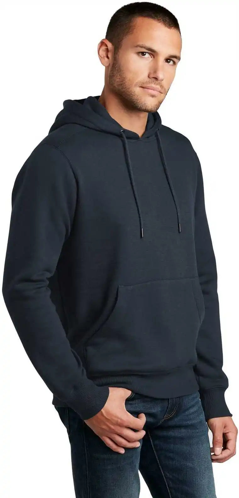 District Dt1101 Perfect Weight Fleece Hoodie New Navy