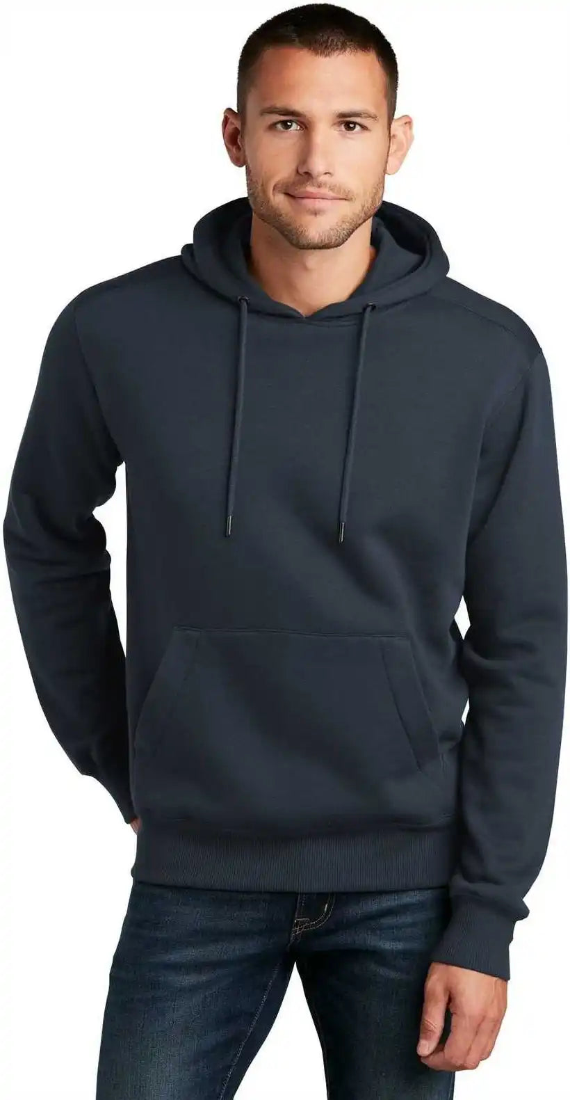 District Dt1101 Perfect Weight Fleece Hoodie New Navy