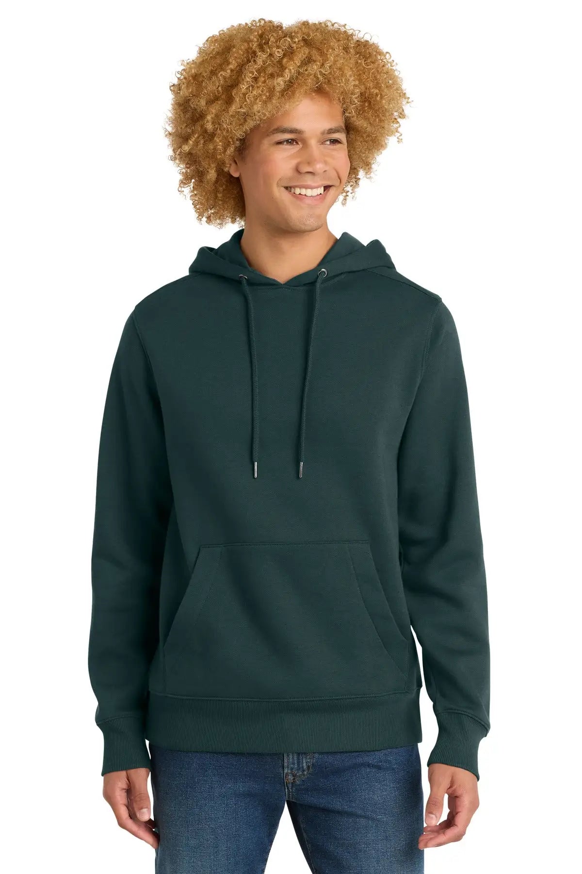 District Dt1101 Perfect Weight Fleece Hoodie - Rainforest - Adult Xs