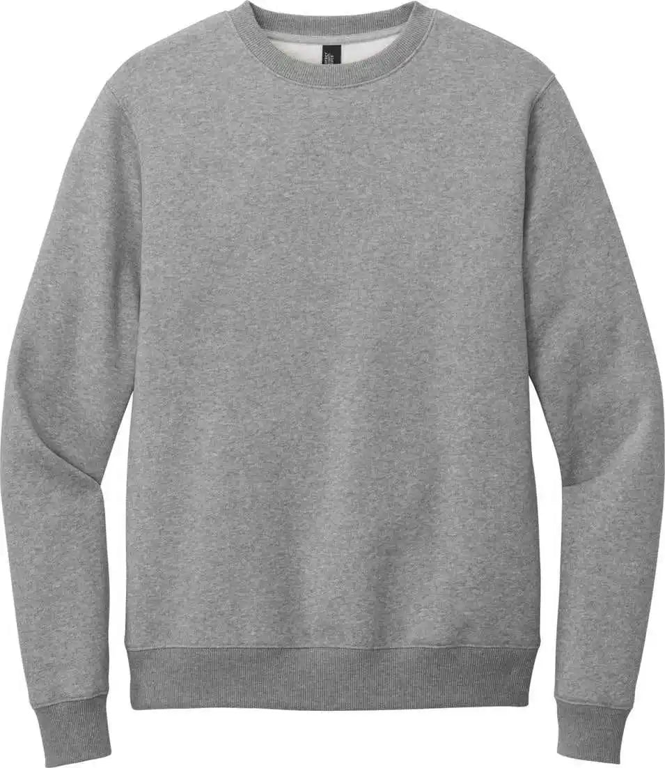 District Dt1106 Perfect Weight Fleece Crew Htrdsteel