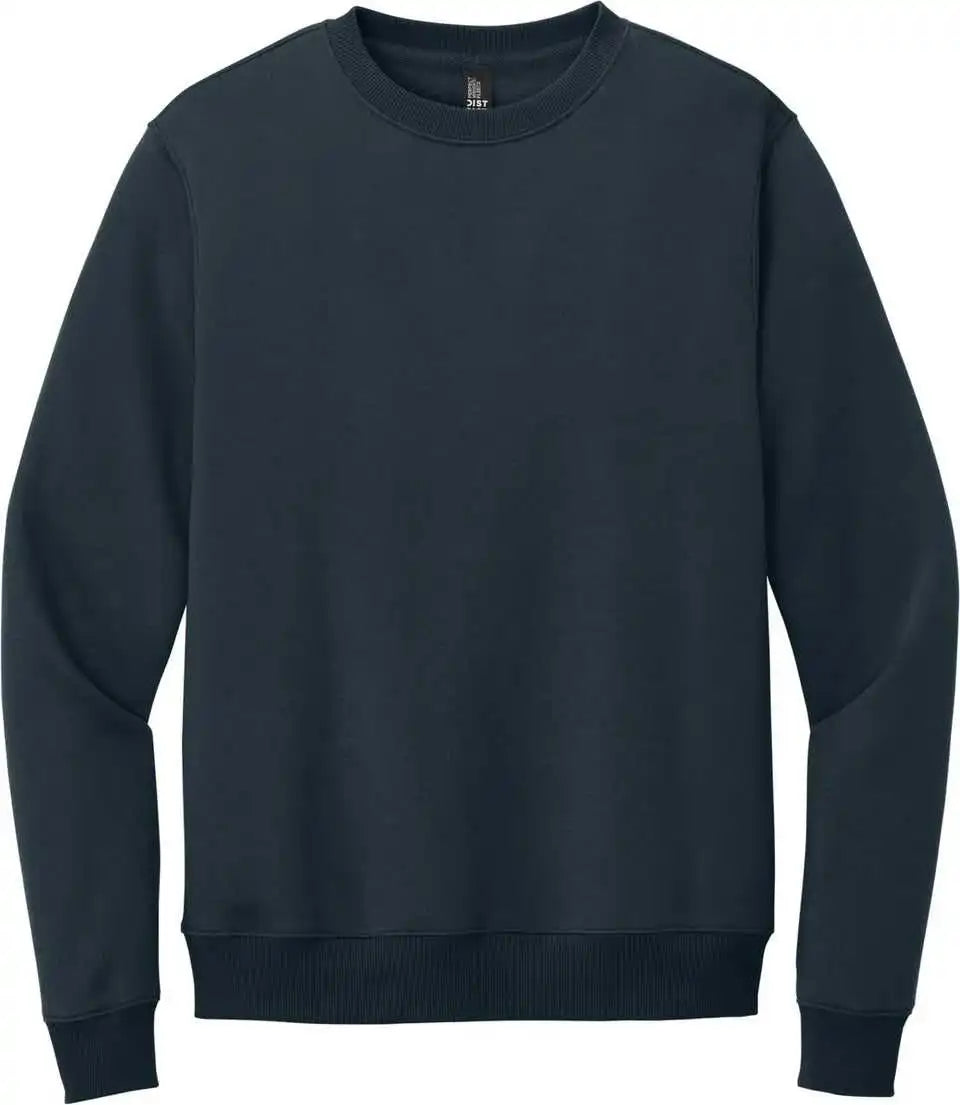 District Dt1106 Perfect Weight Fleece Crew New Navy