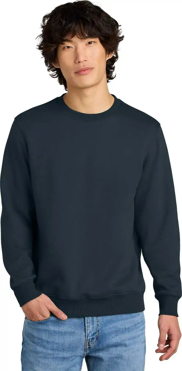 District Dt1106 Perfect Weight Fleece Crew New Navy