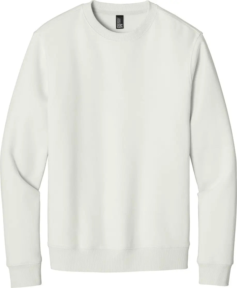 District Dt1106 Perfect Weight Fleece Crew - White Onyx