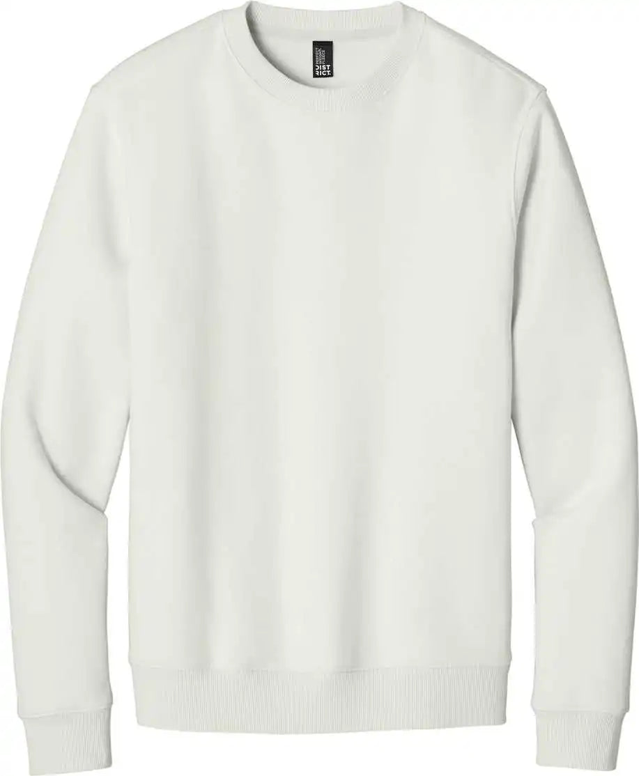 District Dt1106 Perfect Weight Fleece Crew Whiteonyx