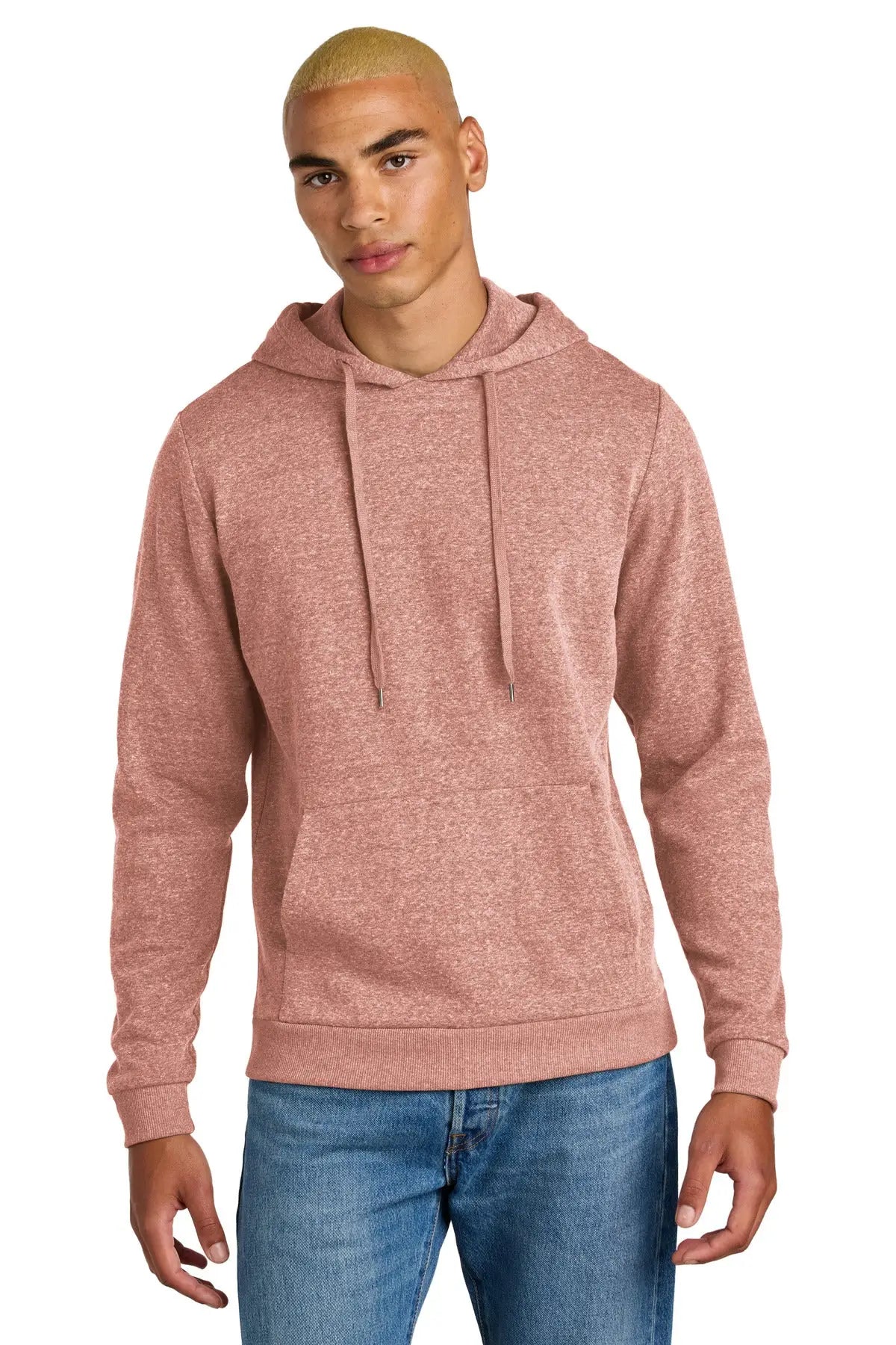 District Dt1300 Perfect Tri Fleece Pullover Hoodie - Blush Frost - Adult Xs