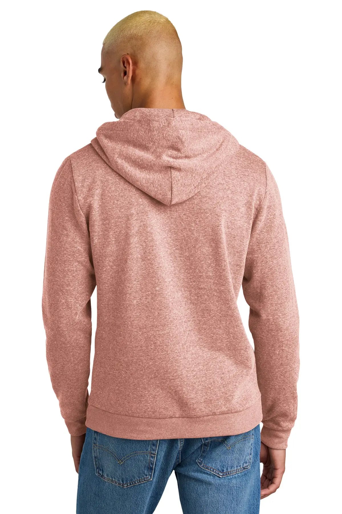 District Dt1300 Perfect Tri Fleece Pullover Hoodie - Blush Frost