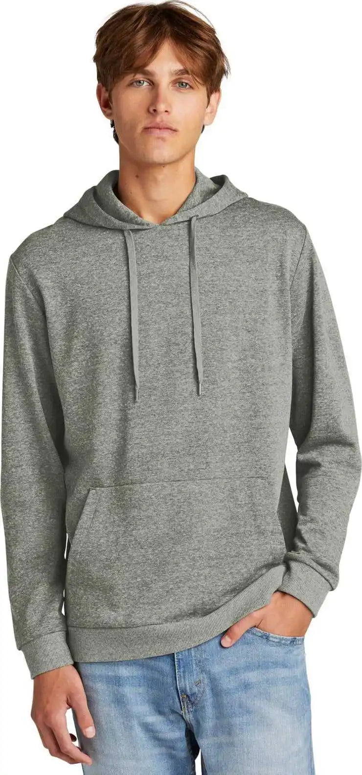 District Dt1300 Perfect Tri Fleece Pullover Hoodie Grey Frost