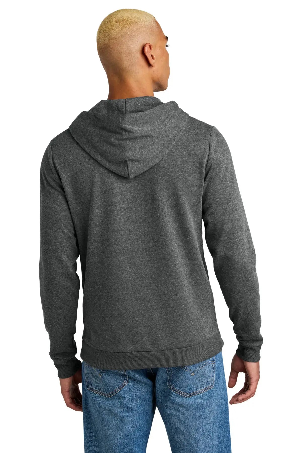 District Dt1300 Perfect Tri Fleece Pullover Hoodie - Heathered Charcoal