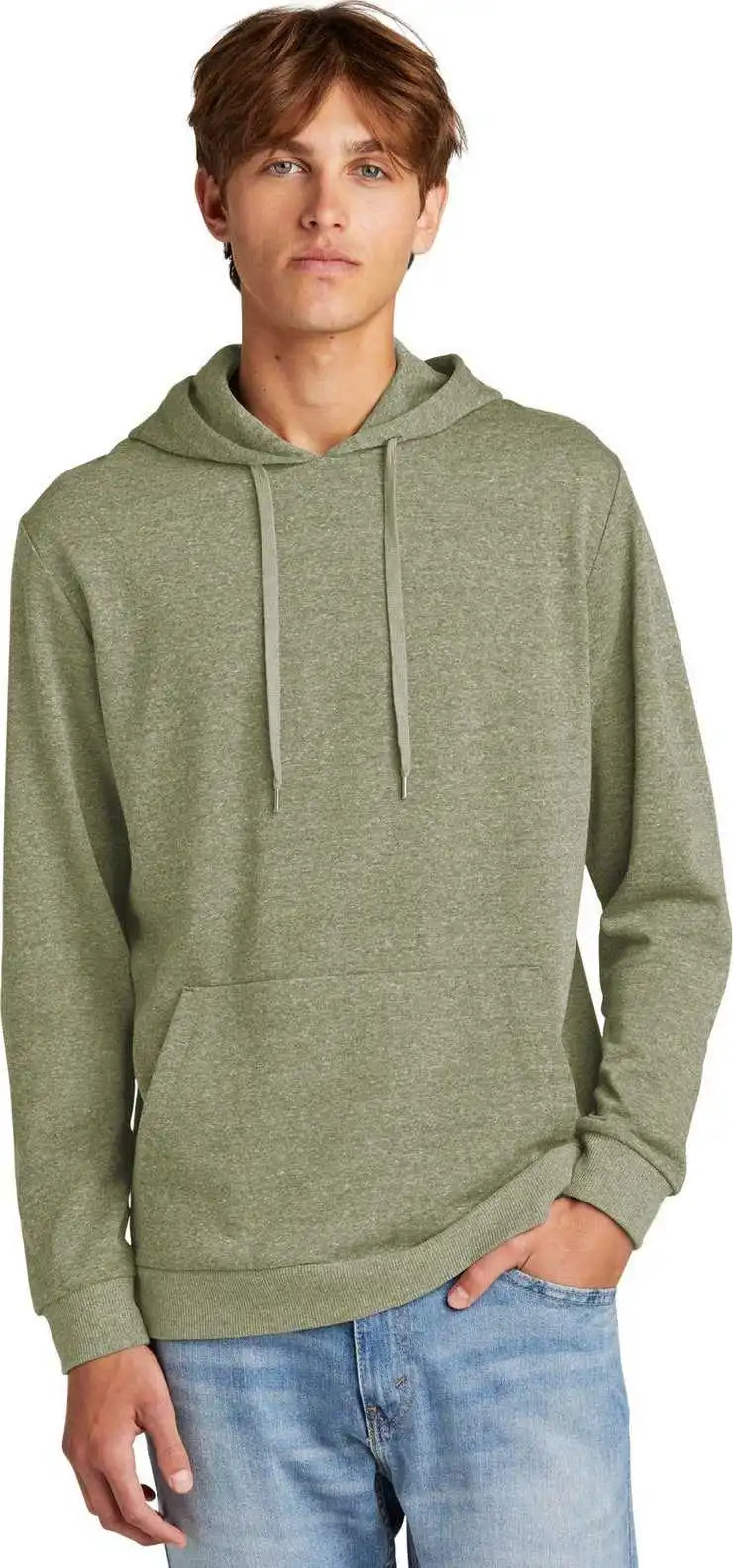 District Dt1300 Perfect Tri Fleece Pullover Hoodie Milgrnfst
