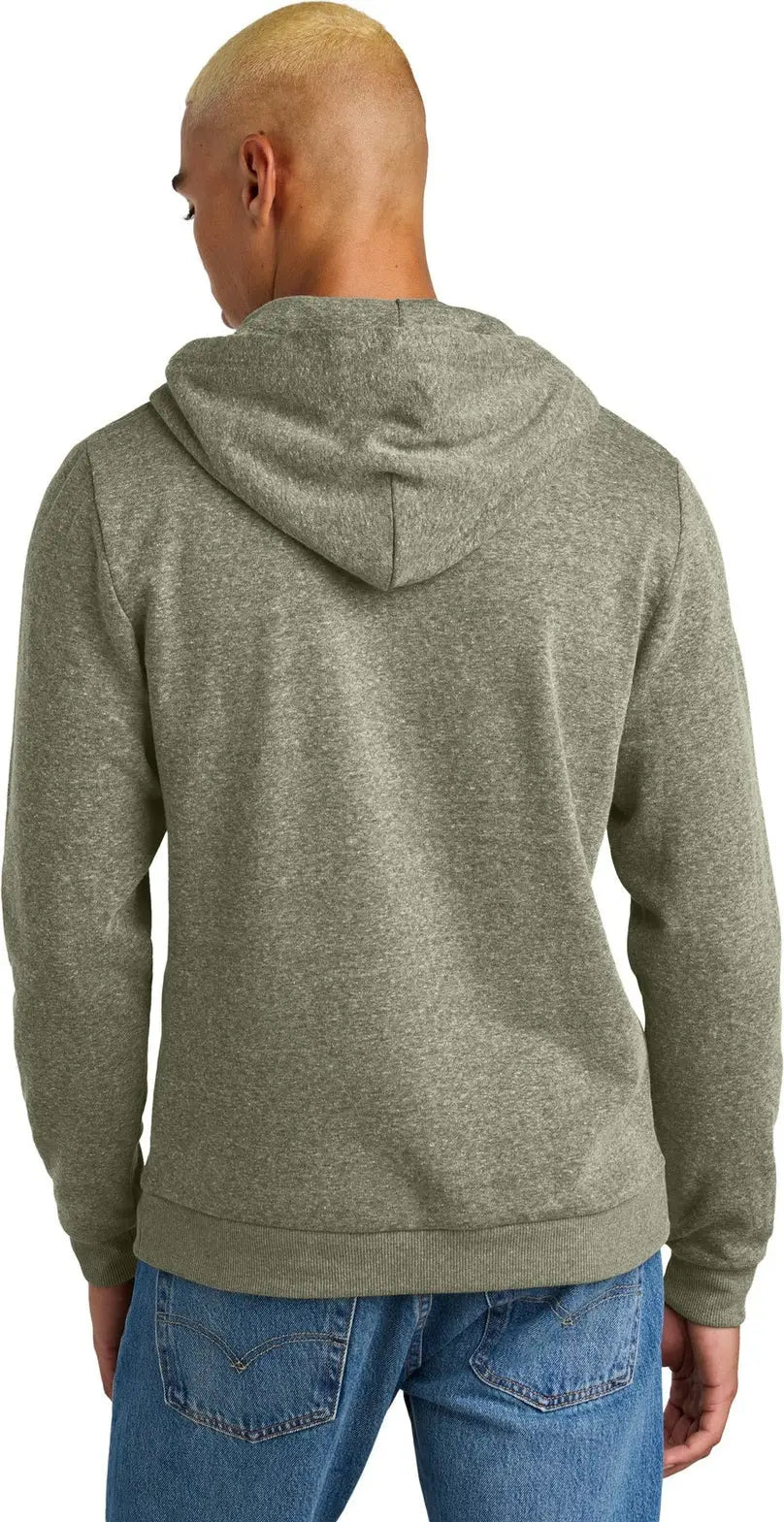 District Dt1300 Perfect Tri Fleece Pullover Hoodie - Military Green Frost