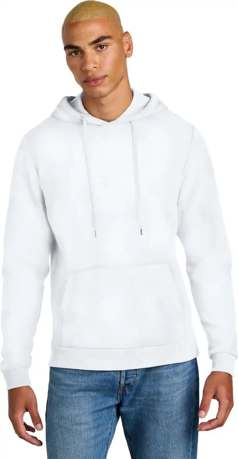 District Dt1300 Perfect Tri Fleece Pullover Hoodie - White