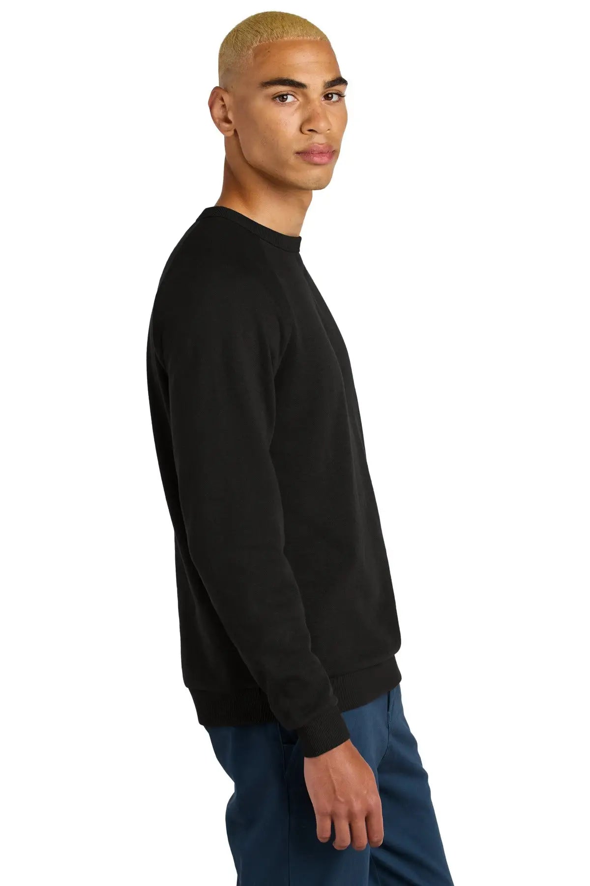 District Dt1304 Perfect Tri Fleece Crewneck Sweatshirt - Black
