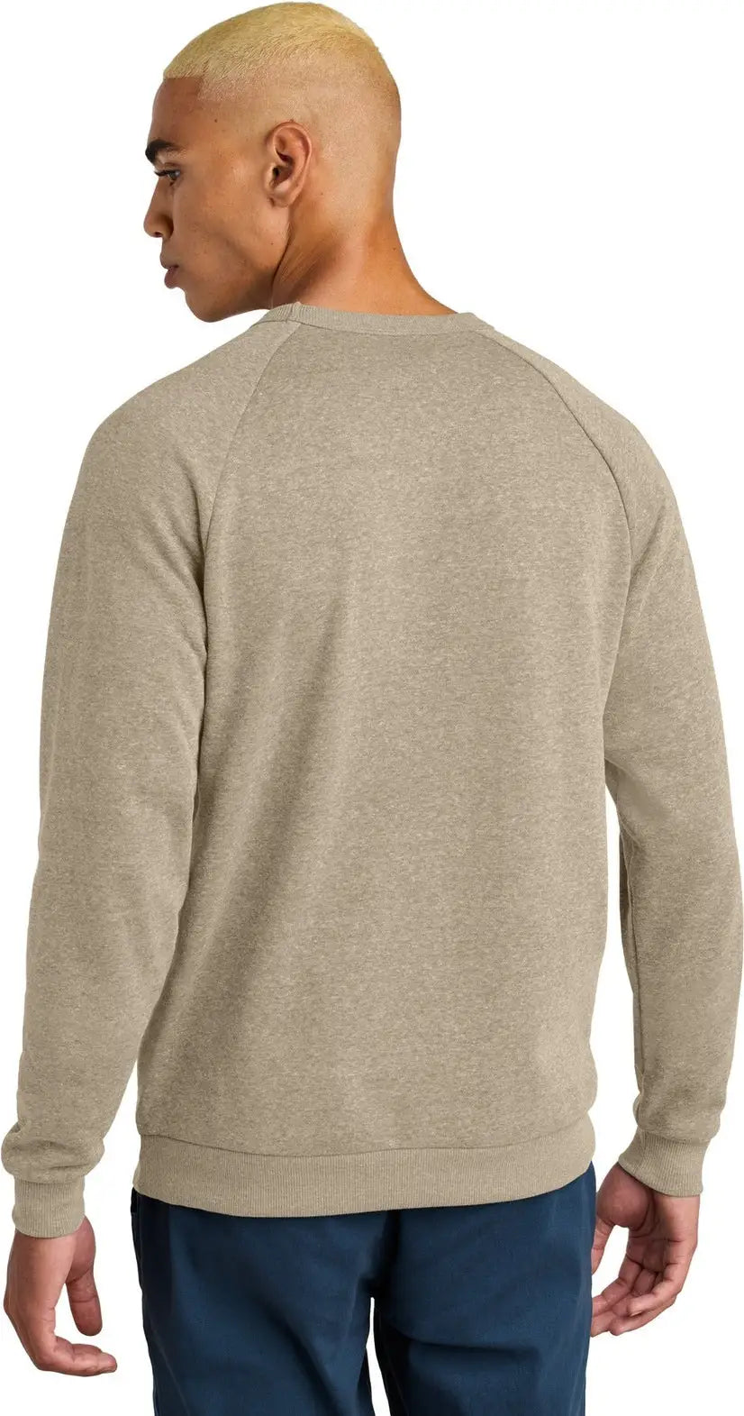 District Dt1304 Perfect Tri Fleece Crewneck Sweatshirt - Desert Tan Heather