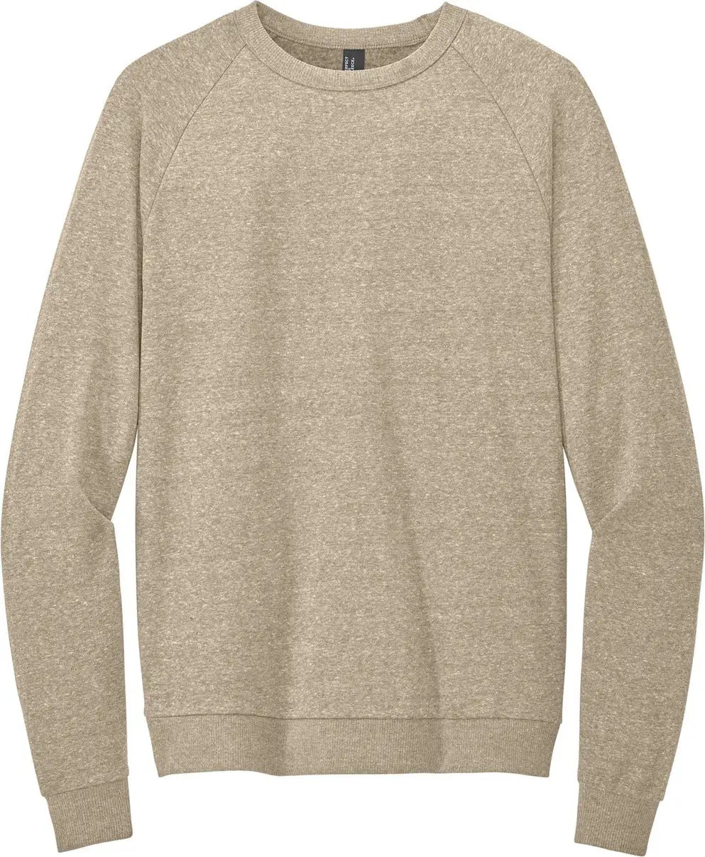 District Dt1304 Perfect Tri Fleece Crewneck Sweatshirt - Desert Tan Heather
