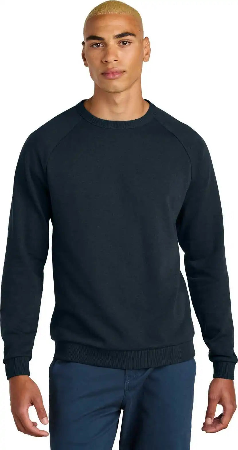District Dt1304 Perfect Tri Fleece Crewneck Sweatshirt New Navy