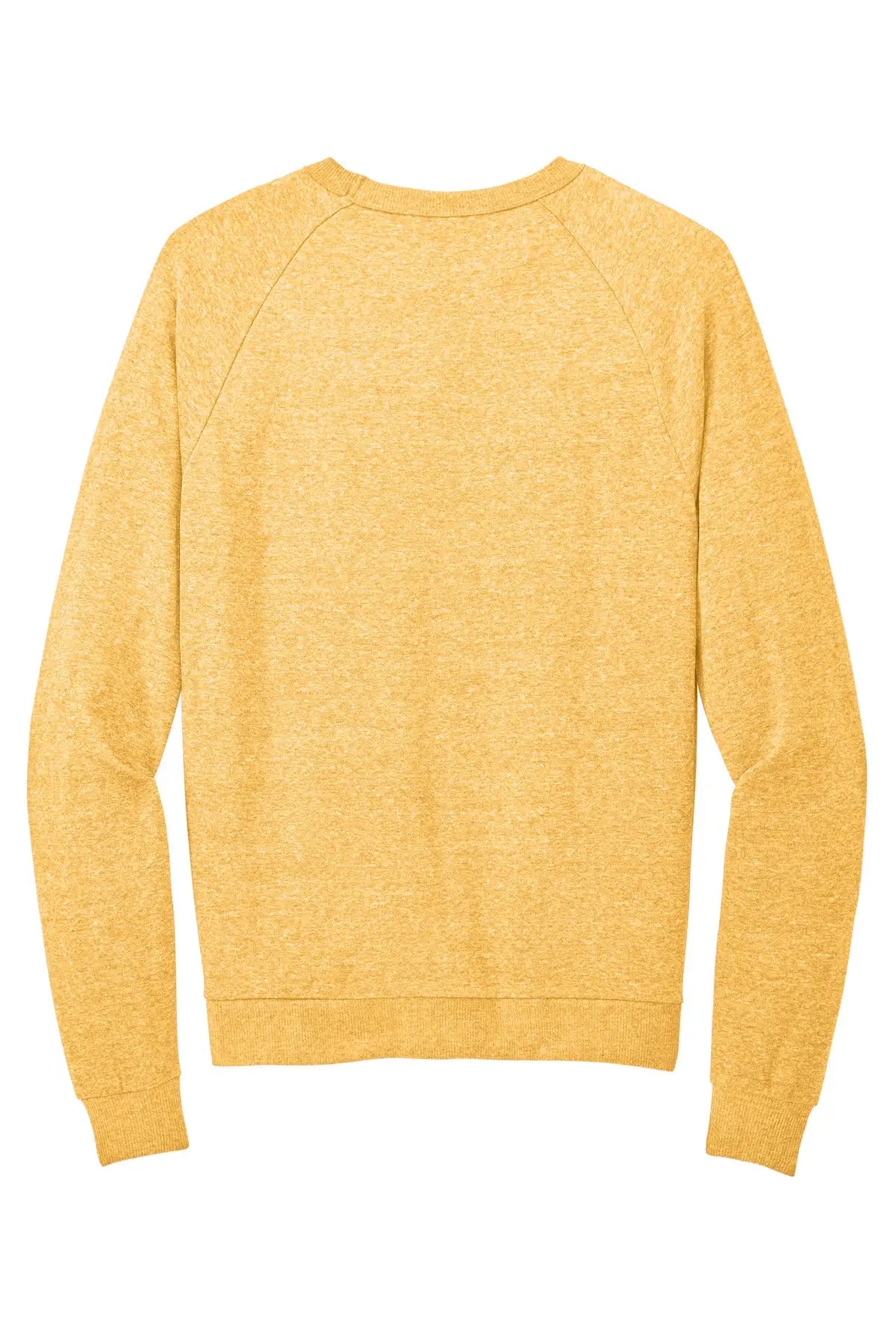 District Dt1304 Perfect Tri Fleece Crewneck Sweatshirt - Ochre Yellow Heather