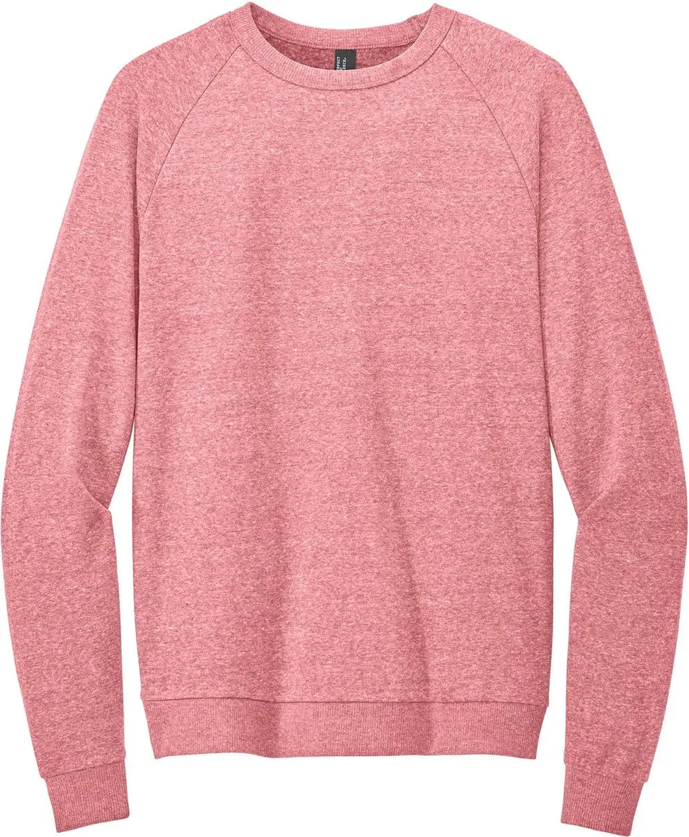 District Dt1304 Perfect Tri Fleece Crewneck Sweatshirt - Red Frost