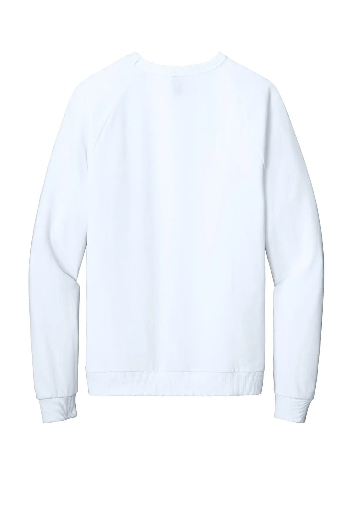 District Dt1304 Perfect Tri Fleece Crewneck Sweatshirt - White - Adult Xs