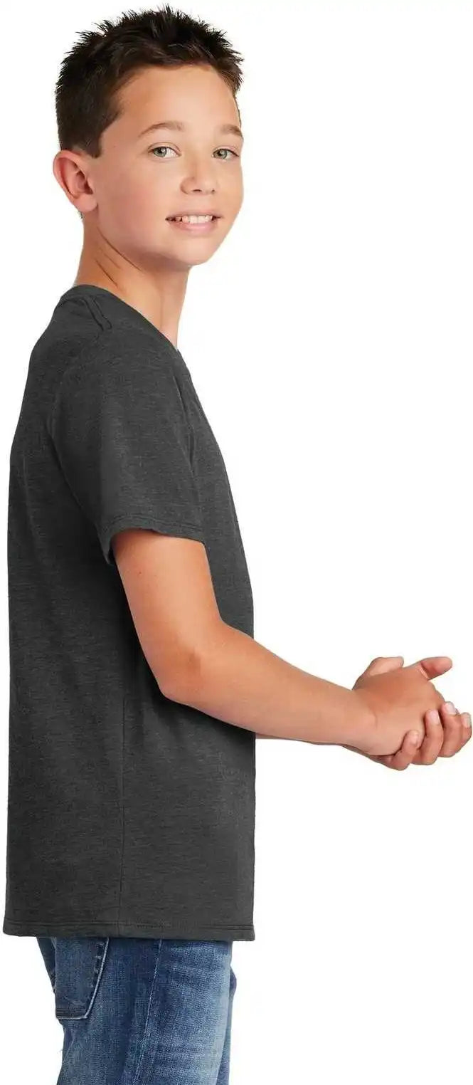 District Dt130y Youth Perfect Tri Tee Black Frost
