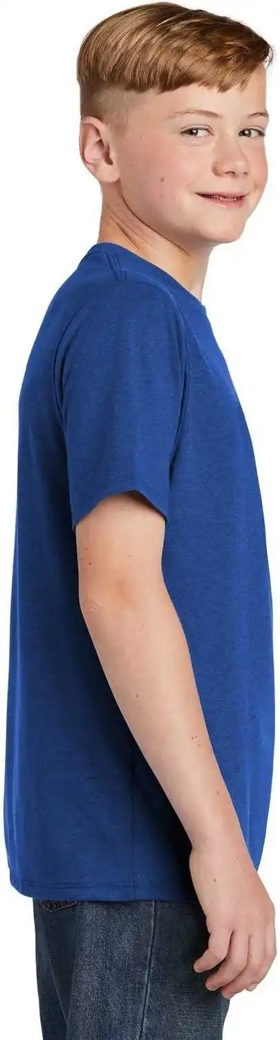 District Dt130y Youth Perfect Tri Tee Deep Royal