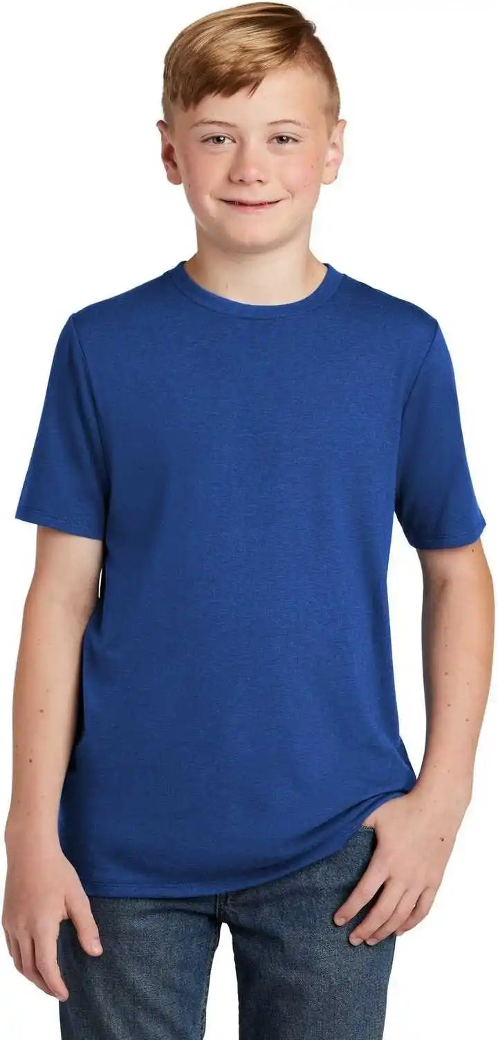 District Dt130y Youth Perfect Tri Tee Deep Royal