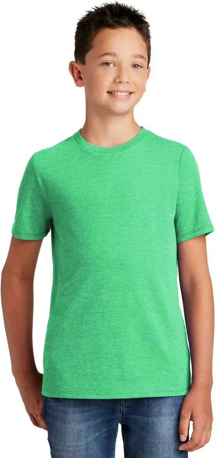 District Dt130y Youth Perfect Tri Tee Green Frost