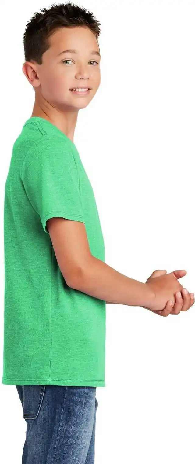 District Dt130y Youth Perfect Tri Tee Green Frost