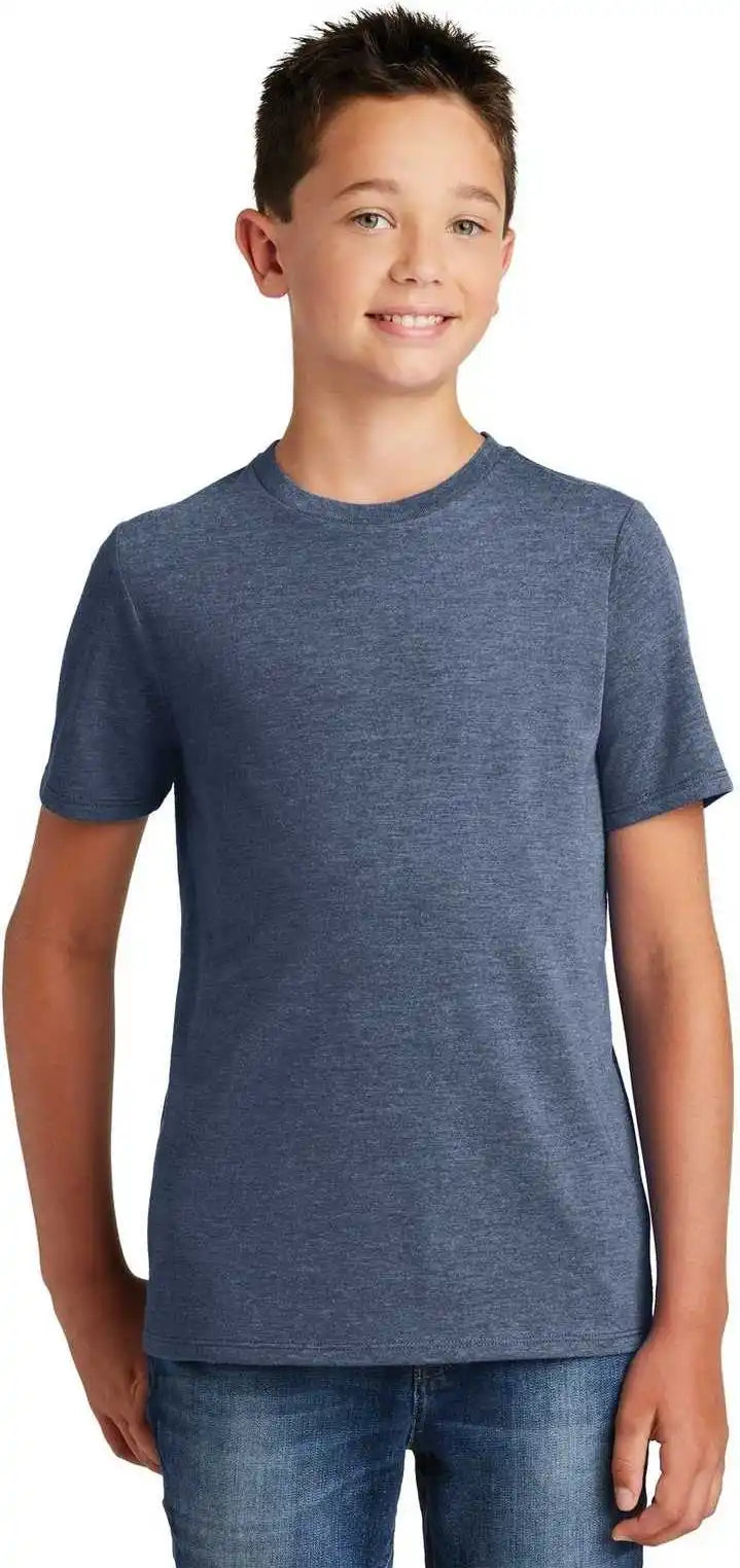 District Dt130y Youth Perfect Tri Tee Navy Frost